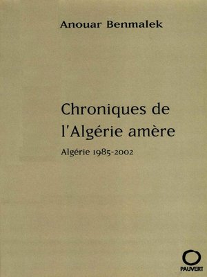 cover image of Chroniques de l'Algérie amère